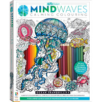 MINDWAVES CALMING COLOURING KIT: OCEAN TRANQUILITY image