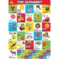 SCHOOL ZONE WALL CHART: THE ALPHABET image