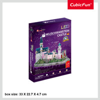 Neuschwanstein Castle (with LED Light inside) Require 2XAA Batteries (not included) image