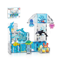 Aquarium Set Marine Animal Set with 8 Action Figures