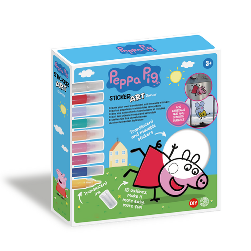 STICKER ART JUNIOR - DELUXE - LICENSED - PEPPA PIG
