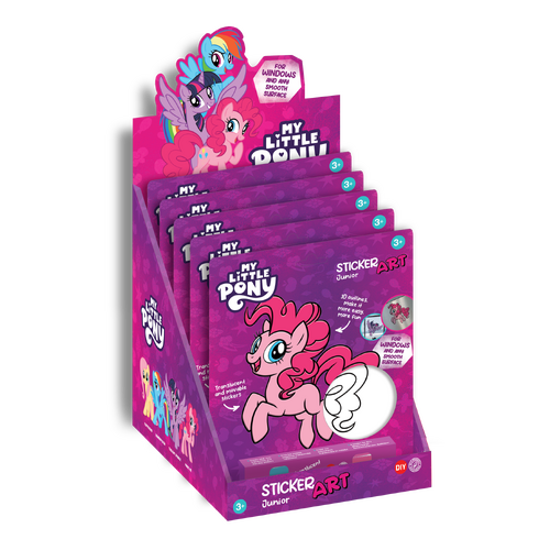 STICKER ART JUNIOR - LICENSED - MY LITTLE PONY - 12 PCS/PDQ