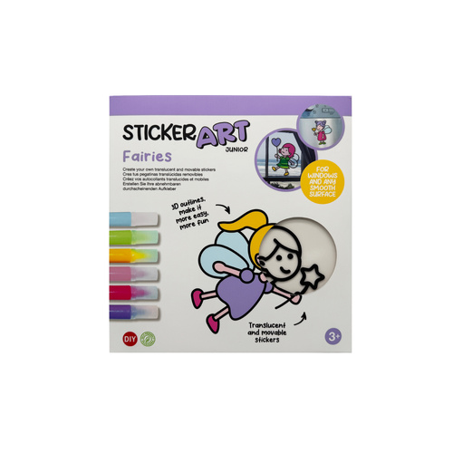 STICKER ART JUNIOR - DELUXE - GENERIC - FAIRY SERIES