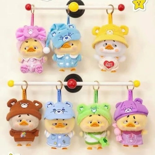 PocketUpsetDuck - Care Bears x UpsetDuck Be Rainbow Duck Plush  - Keychain Blind Box