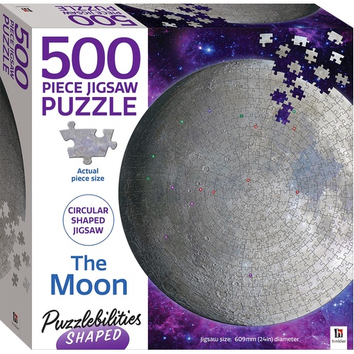 SHAPED JIGSAW 500PC: THE MOON