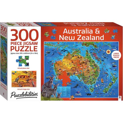 PUZZLEBILITIES 300PC JIGSAW: Australia &amp; New Zealand