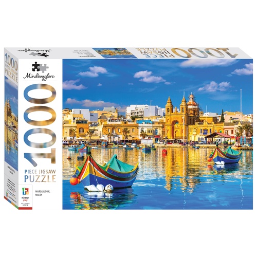 Mindbogglers 1000pc Jigsaw Marsaxlokk Malta
