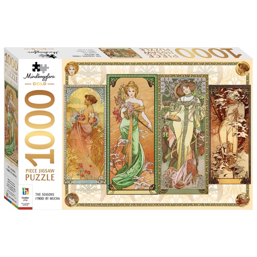 MINDBOGGLERS GOLD 1000PCE: BY ALPHONSE MUCHA