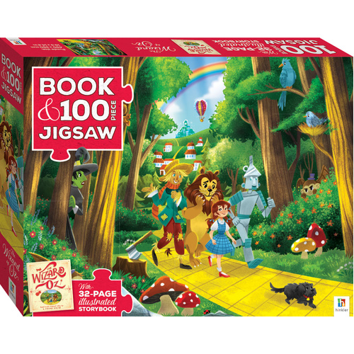 Book with 100-piece jigsaw: Wizard of Oz