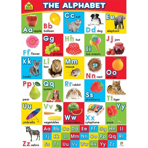 SCHOOL ZONE WALL CHART: THE ALPHABET
