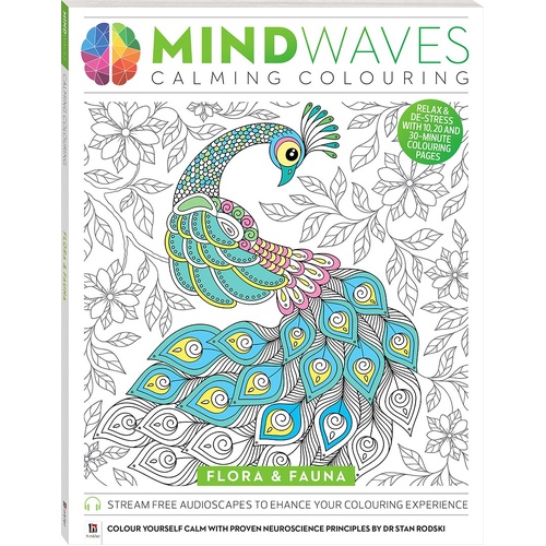 MINDWAVES CALMING COLOURING FLORA &amp; FAUNA
