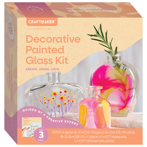 CRAFT MAKER GLASS PAINTING KIT