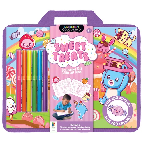 SWEET TREATS LAP DESK COLOURING KIT