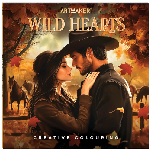 ARTMAKER CREATIVE COLOURING WILD HEARTS