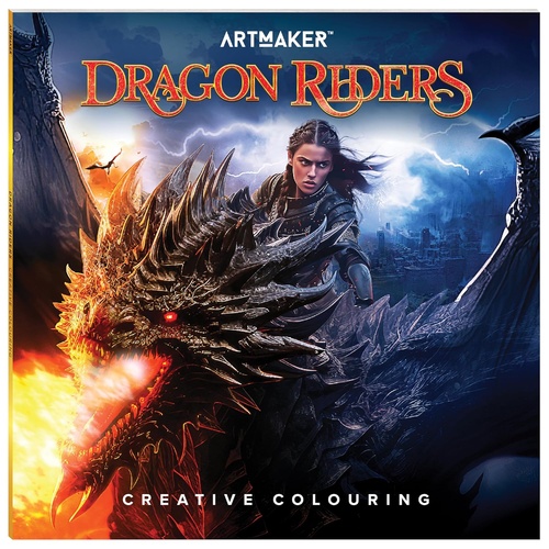 ARTMAKER CREATIVE COLOURING DRAGON RIDERS