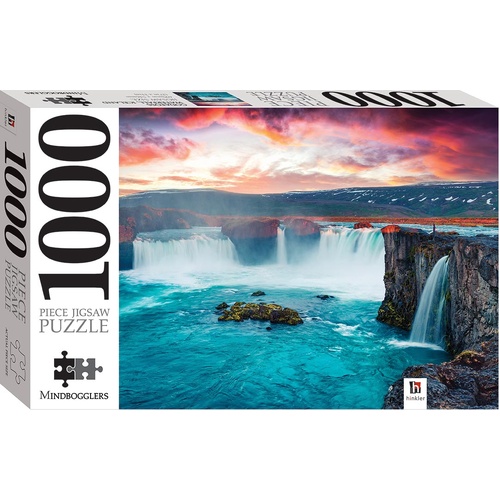 MINDBOGGLERS 1000PCE JIGSAW: GODAFOSS WATERFALL