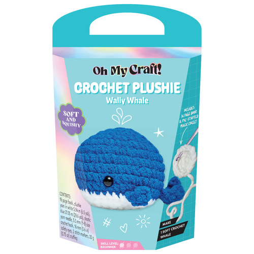 Oh My Craft! - Crochet Plushie - Wally Whale