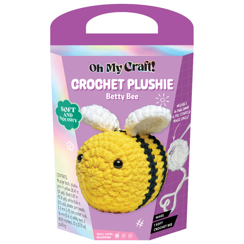 Oh My Craft! - Crochet Plushie - Betty Bee