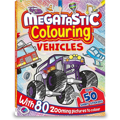 MEGATASTIC COLOURING: VEHICLES