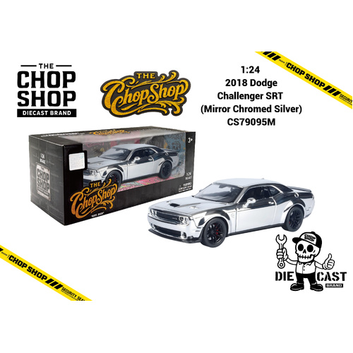 1:24 - 2018 Dodge Challenger SRT (Mirror Chromed Silver)