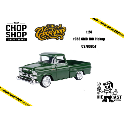 1:24 - 1958 GMC 100 Pickup (Green) [Available Sept 2026]