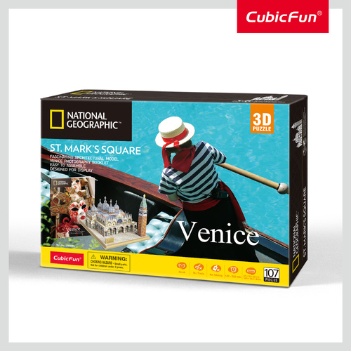 National Geographic global license - St. Mark's Square with 28 pages booklet inside the box