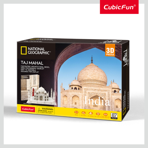 National Geographic global license - Taj Mahal with 28 pages booklet inside the box