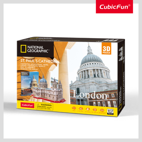 National Geographic global license - St. Paul's Cathedral with 28 pages booklet inside the box