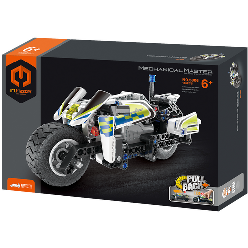 Pull Back Police Motorbike - 193 PCS (can combine with 5805)