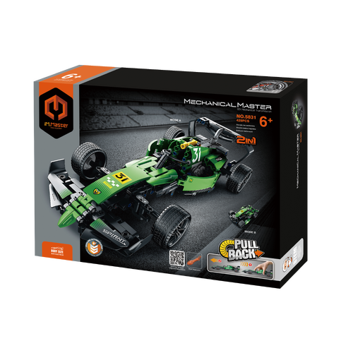 2 in 1 Pull Back F1 Formula Racing Car &amp; All-Terrain Vehicle (ATV) - 429PCS