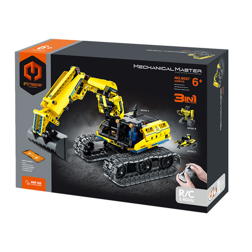 2.4G R/C &amp; APP Excavator&amp;robot 3 IN 1 - 430PCS