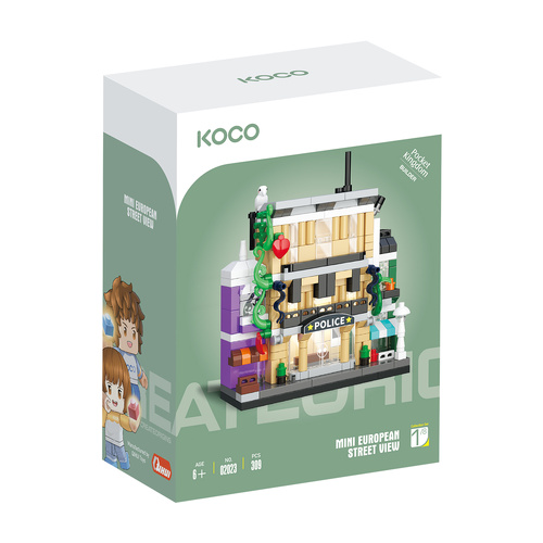 Mini European Street View - Police station - 309pcs