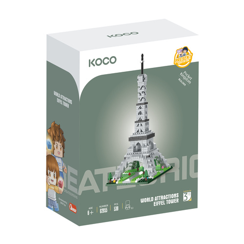 World Attractions - Eiffel Tower - 538pcs 
