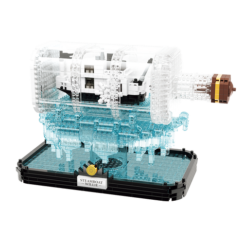 Drift bottle-Black and white ship - 964pcs