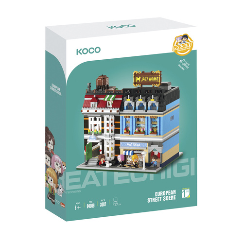 European Street Scene - Pet Shop - 3002pcs