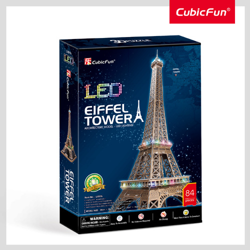 Eiffel Tower (with LED Light inside) Require 2XAA Batteries (not included)