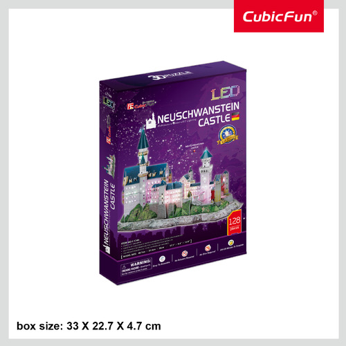 Neuschwanstein Castle (with LED Light inside) Require 2XAA Batteries (not included)