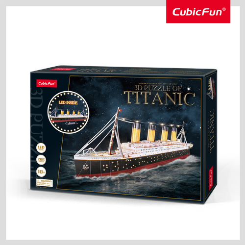 Titanic (with LED Light inside) Require 2XAA Batteries (not included)