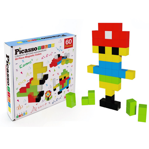 Picasso Tiles - Magnetic Building Cubes - 60pcs