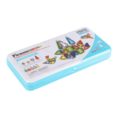 Picasso Tiles - Nano Tiles with Metal box - 30pc