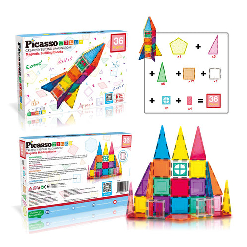 36pc rocket set with window and door