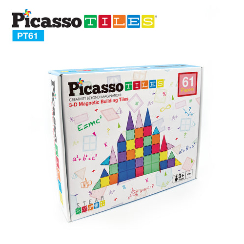 61pc Magnetic Tiles in Blister