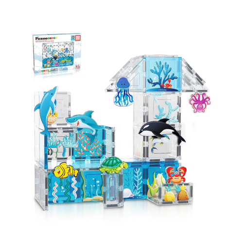 Aquarium Set Marine Animal Set with 8 Action Figures